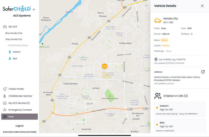 FlexClip Child 'n Back Seat Monitor w/ Air Quality Audio Alerts (Pre-order)