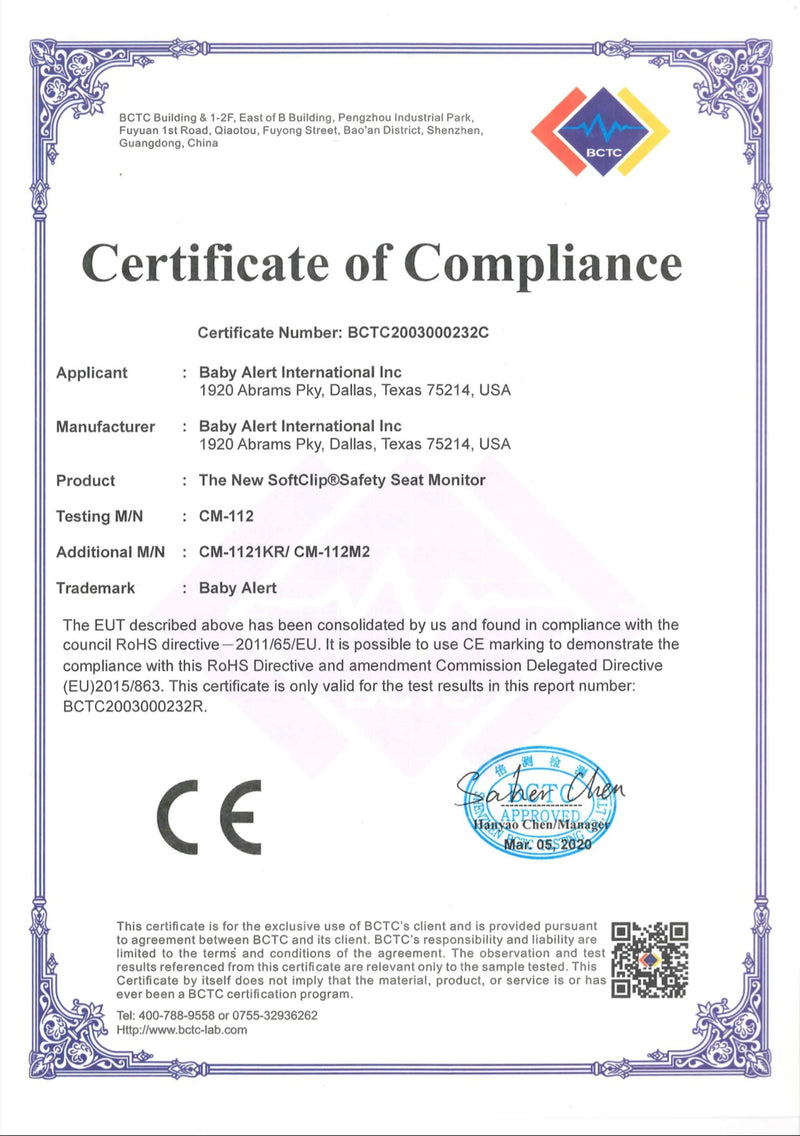 SaferCHILD® FlexClip Child 'n Back-Seat Reminder